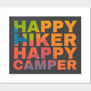 Happy Hiker Happy Camper Posters and Art
